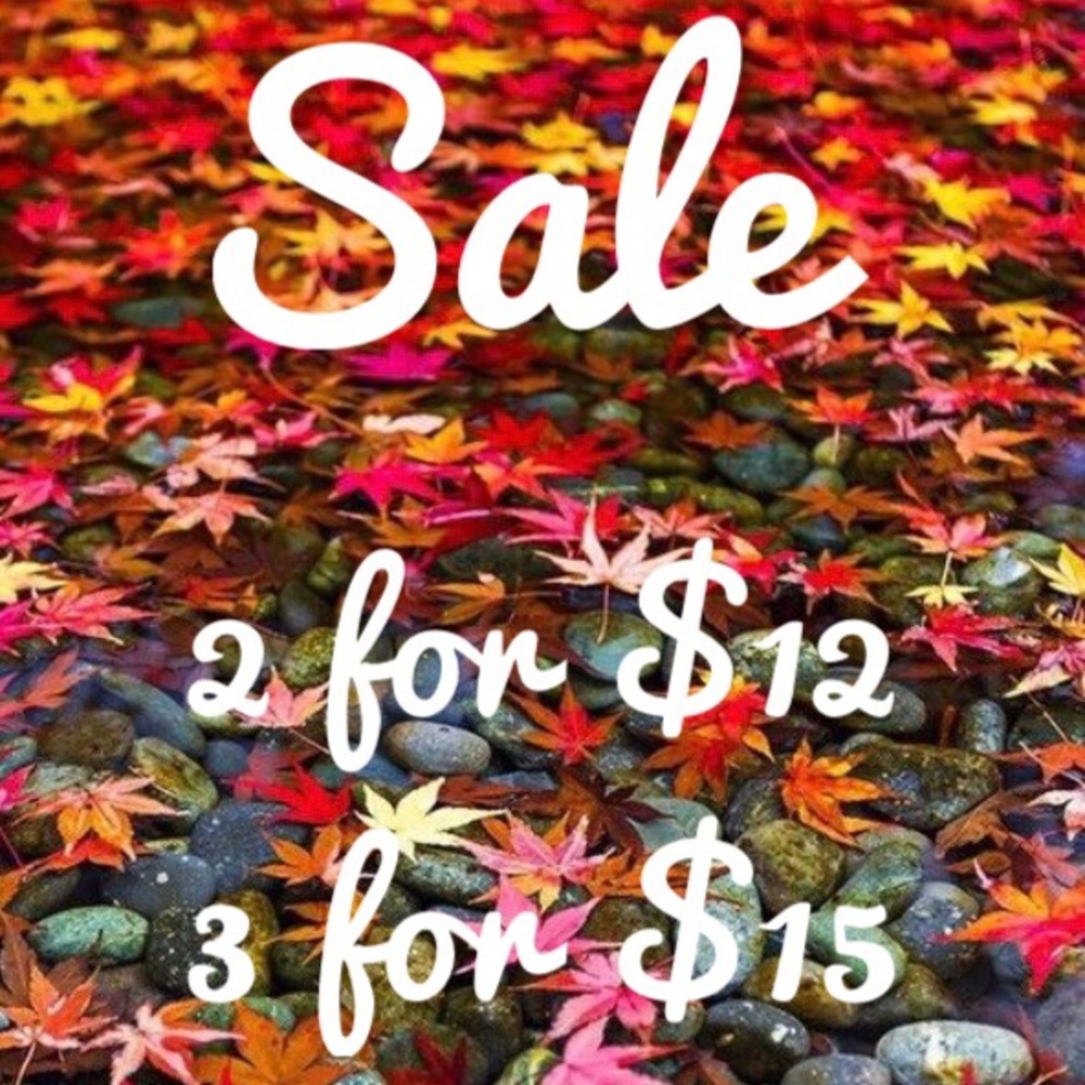 3 for $15 Sale